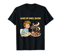 Diseño Divertido de Humor matutino para Despertar con Olor a Tocino Camiseta