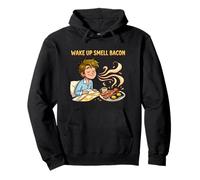 Diseño Divertido de Humor matutino para Despertar con Olor a Tocino Sudadera con Capucha