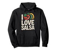 Diseño divertido de I Love Salsa Peppers Sudadera con Capucha
