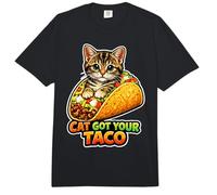 Diseño Divertido de Juego de Palabras con Comida para Gatos Cat Got Your Taco Comfort Colors Adult Heavyweight T-Shirt