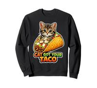 Diseño Divertido de Juego de Palabras con Comida para Gatos Cat Got Your Taco Sudadera