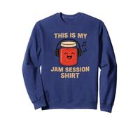 Diseño Divertido de Juego de Palabras con música de This Is My Jam Session Sudadera