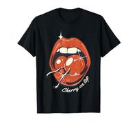 Diseño Divertido de Juego de Palabras de Frutas coquetas Cherry on Top Camiseta