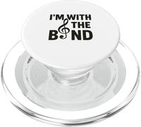 Diseño Divertido de Juego de Palabras de música I'm with The Band PopSockets PopGrip para MagSafe
