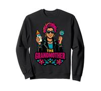 Diseño divertido de la abuela punk para abuelas Sudadera