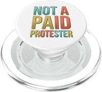 Diseño Divertido de la Democracia no es un manifestante pagado PopSockets PopGrip para MagSafe