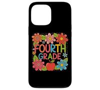 Diseño divertido de manzana floral de cuarto grado Carcasa para iPhone 13 Pro Max