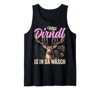 Diseño Divertido de Mei Dirndl Is In Da Wäsch Pretzel Party Party Camiseta sin Mangas
