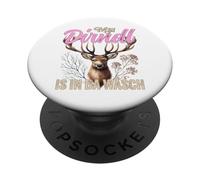 Diseño Divertido de Mei Dirndl Is In Da Wäsch Pretzel Party Party PopSockets PopGrip Adhesivo