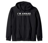 Diseño Divertido de Meme I'm Awake Please Respect My Privacy Sudadera con Capucha