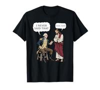 Diseño Divertido de Memes de George Washington y Jesús Nunca dijeron Camiseta