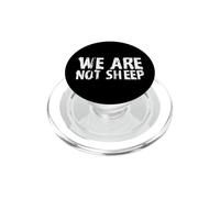 Diseño Divertido de protesta o demostración con Texto en inglés We're Not Sheep PopSockets PopGrip para MagSafe
