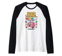 Diseño Divertido de Regreso a Clases con Carga Cerebral Camiseta Manga Raglan
