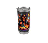 Diseño divertido de The Rocker Dad para fahers Vaso térmico de acero inoxidable de doble pared