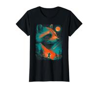 Diseño Divertido del Arte del Vintage Retro de la fantasía Camiseta gráfica económica, Mujer, Negro, M
