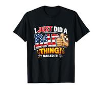 Diseño Divertido I Just Did A Dad Thing Nailed It Camiseta