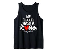 Diseño Divertido Me Tenéis Hasta El Coño Mu Jarta Para Mujer Camiseta sin Mangas