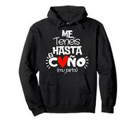 Diseño Divertido Me Tenéis Hasta El Coño Mu Jarta Para Mujer Sudadera con Capucha