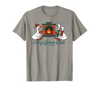 Diseño Divertido navideño de Cozy Goose Club Camiseta
