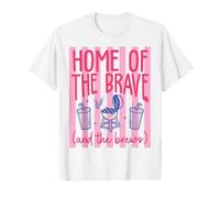 Diseño Divertido para Amantes de la Cerveza de Home of The Brave and The Brews Camiseta