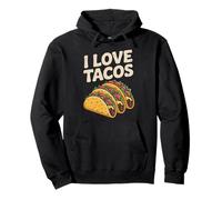 Diseño divertido para amantes de la comida I Love Tacos Sudadera con Capucha