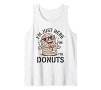 Diseño Divertido para Amantes de Las donas I'm Just Here for The Donuts Camiseta sin Mangas