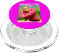 Diseño Divertido para Amantes del carpincho Donut Don't Worry Be Capy PopSockets PopGrip para MagSafe