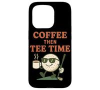 Diseño Divertido para Amantes del Golf Coffee Then tee Time Carcasa para iPhone 15 Pro