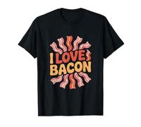 Diseño Divertido para Amantes del Tocino I Love Bacon Camiseta