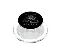 Diseño Divertido para Instructor de Yoga con Texto en inglés Don't Hate, Meditate PopSockets PopGrip para MagSafe