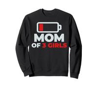 Diseño Divertido para mamá cansada del día de la Madre de 3 niñas Sudadera