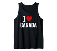 Diseño divertido retro I Love Canada con un corazón rojo Camiseta sin Mangas