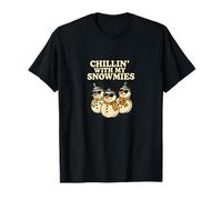 Diseño Divertido y Bonito de Chillin with My Snowmies para Navidad e Invierno Camiseta