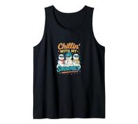 Diseño Divertido y Bonito de Chillin with My Snowmies para Navidad e Invierno Camiseta sin Mangas