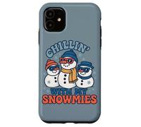 Diseño Divertido y Bonito de Chillin with My Snowmies para Navidad e Invierno Carcasa para iPhone 11