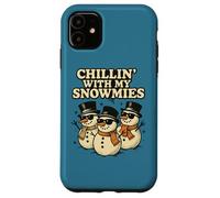Diseño Divertido y Bonito de Chillin with My Snowmies para Navidad e Invierno Carcasa para iPhone 11