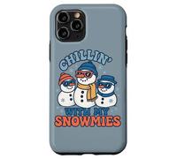 Diseño Divertido y Bonito de Chillin with My Snowmies para Navidad e Invierno Carcasa para iPhone 11 Pro