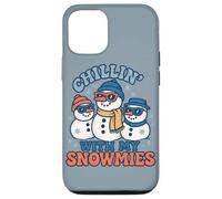 Diseño Divertido y Bonito de Chillin with My Snowmies para Navidad e Invierno Carcasa para iPhone 12/12 Pro