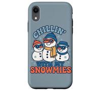 Diseño Divertido y Bonito de Chillin with My Snowmies para Navidad e Invierno Carcasa para iPhone XR