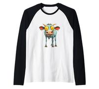 Diseño Divertido y sarcástico de un Animal Zombi Camiseta Manga Raglan