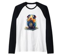 Diseño Divertido y sarcástico de un Animal Zombi Camiseta Manga Raglan