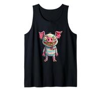 Diseño Divertido y sarcástico de un Animal Zombi Camiseta sin Mangas