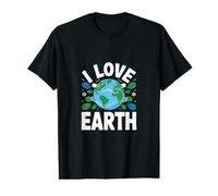 Diseño ecológico I Love Earth Camiseta gráfica económica