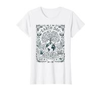 Diseño ecológico Nourish Protect Planet del Día de la Tierra Camiseta