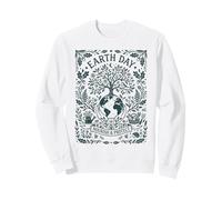 Diseño ecológico Nourish Protect Planet del Día de la Tierra Sudadera