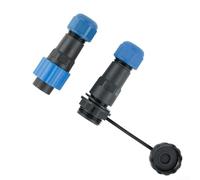 Diseño elegante de la serie SP16 y conectores de cable de aviación resistentes a la intemperie con hasta nueve pines disponibles (9 pines)