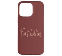 Diseño elegante vintage de Fort Collins Colorado Carcasa para iPhone 15 Pro Max