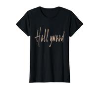 Diseño Elegante Vintage de Hollywood Florida Camiseta gráfica económica, Mujer, Negro, M