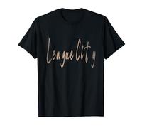 Diseño elegante vintage de League City Texas Camiseta