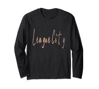 Diseño elegante vintage de League City Texas Manga Larga